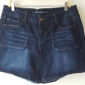 Lane Bryant Denim Shorts Size 14